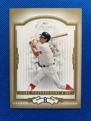 2004 Donruss Classic Legend Carl Yastrzemski #152 Boston Red Sox HOF 1229/1999 - Image 1 of 2