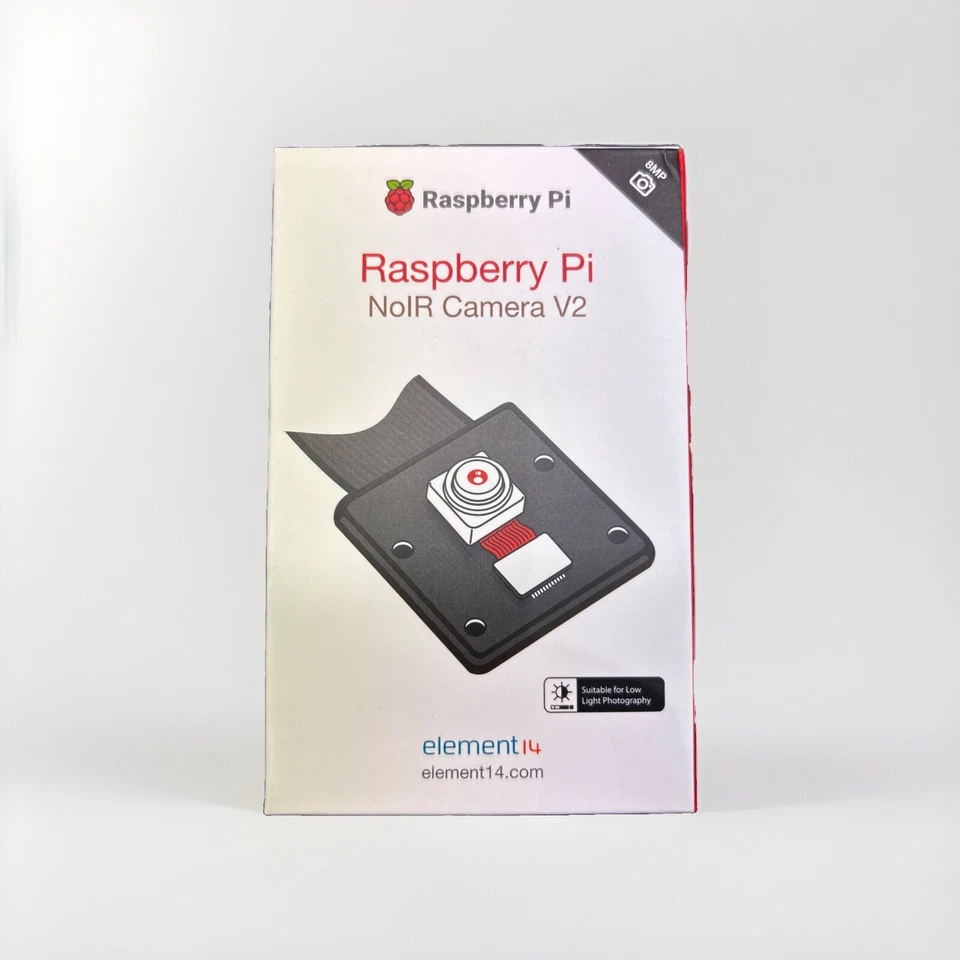 Raspberry Pi NoIR V2 Infrared Camera Board, IMX219 8MP - RPI NoIR CAMERA BOARD - Image 1 of 4