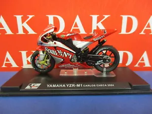 Die cast 1/24 Modellino Moto GP Yamaha YZR-M1 Carlos Checa 2004 - Foto 1 di 4