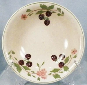 Adams Titian Ware Cereal Bowl Black Raspberries Purple Berry Vintage HLEP - Picture 1 of 5