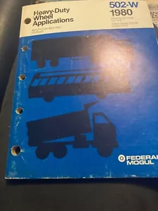 vintage federal mogul heavy duty wheel applications 502w 1980 BEARINGS/SEALS - Picture 1 of 1
