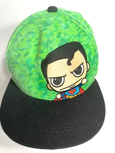 Superman DC Comics Six Flags Green Black Logo Adjustable Baseball Funko Hat Cap - Picture 1 of 2