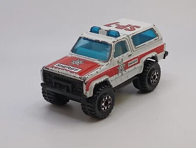Vtg. 1983 Matchbox Chevy Blazer 4x4 Sheriff SP-7  1:64 Diecast Macao - Image 1 of 4