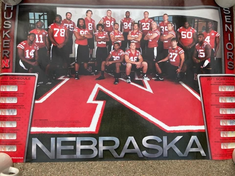 Nebraska Cornhuskers Football 2011 SENIORS Poster - Lavonte David Cover