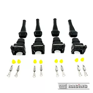 BMW Serie 3 4 x Connettore Iniettore Carburante Spina EV1 Amp Junior Power Timer 2 pin - Foto 1 di 3