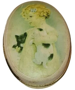 Vintage 1985 The Balliol Corp The Heirloom Tradition TWO SLEEPY HEADS Dose 3,5" - Bild 1 von 3