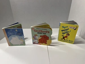 Lot Of 3 Children’s Board Books. Clifford, Dr. Seuss Wocket, Little Lamb - Picture 1 of 7