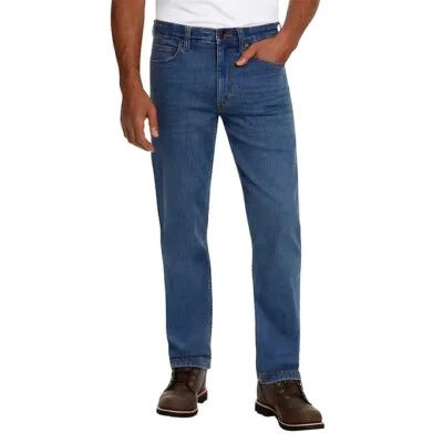 Kirkland Signature Straight Fit Cotton Blue Heavy-Duty Jeans Pants Choose Size - Image 1 of 4