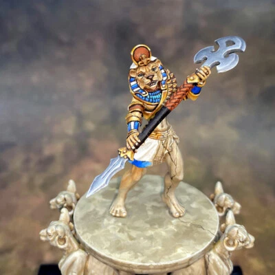 Pintado ~ Sekhmet, Diosa de la Guerra y la Destrucción, Segadora, por Anne Foerster Foto 1 de 4