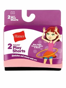 Hanes® Girls' Play Short, 2 pack NEW!!!! - Picture 1 of 4