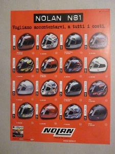 #ADVERTISING PUBBLICITA' NOLAN N81 più di un casco - 1998 VEDI ALTRE DISPONIBILI - Foto 1 di 11