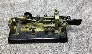 Vintage. VIBROPLEX RED BEETLE MORSECODE-MASCHINE. UNGETESTET - Bild 1 von 8