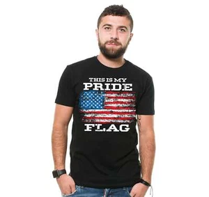 Camisa patriótica para hombre This Is My Pride Flag Shirt US Flag Tee American Gifts - Imagen 1 de 8
