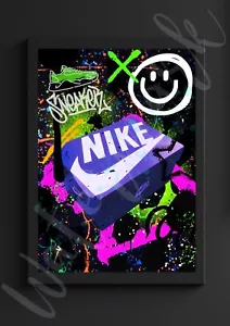 Nike Shoe Box Graffiti / Trainer / Sneaker Wall Art Print poster A4 A3 - Picture 1 of 1