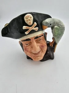 Royal Doulton Lang John Silver Large Character Toby Pitcher Mug D6335 19.1cm - Picture 1 of 8
