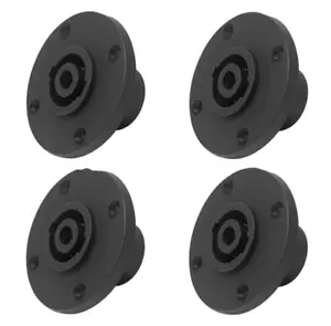 4 PC-TSC010 4 Pin Rotondo Speakon Maschio Pannello Bloccaggio Altoparlante Connettore NL4MPR sim. - Foto 1 di 1