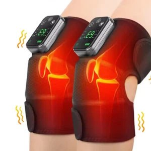 2x Elektrisch Beheiztes Knie Massagegerät Gelenkheizung Vibration Knieschützer Physiotherapie - Bild 1 von 24
