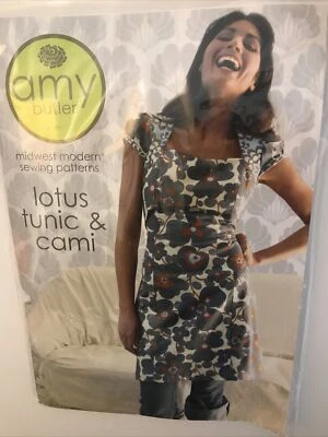 Túnica y cami Amy Butler Lotus 2007 sin cortar patrón de costura XS-XL Foto 1 de 4