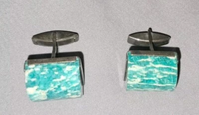 Vintage SILVER 875 cufflinks 21.24g Soviet Russia USSR - Image 1 of 4