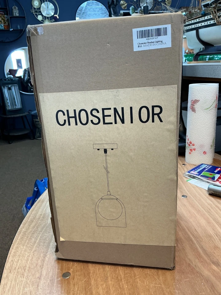 精选玻璃球形吊坠1灯具镀铬饰面 — 第 1/1 张图片