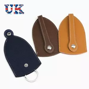 Leather Keychain Pouch Mini Key Wallets Unisex Key Bag Key - Picture 1 of 10
