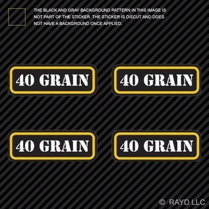 (4x) 40 Grain Ammo Can Sticker Set Decal Self Adhesive molon bullet type 2 - Bild 1 von 1