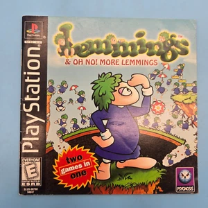 Lemmings MANUAL ONLY (Sony PlayStation 1, 1998) AUTHENTIC - Picture 1 of 2