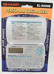 Sharp EL-6900B Personal Organizer Englisch Spanisch Wort Übersetzer Neu Versiegelt - Bild 1 von 4