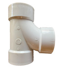 Lasco  PVC Pipe Sewer  Drain Sanitary Tee, Hub x Hub x Hub, 3-In. USA