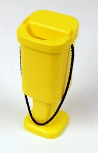 Square Charity Money Collection Box - Yellow - Picture 1 of 2