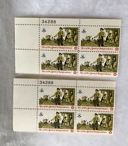 1973 US Postage Stamp Soldier Drummer 2 Plate Block Of 4 8c Scott #1479 READ - Picture 1 of 7