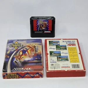 Summer Challenge (Sega Genesis) scatola e cartuccia TESTATA - Foto 1 di 2