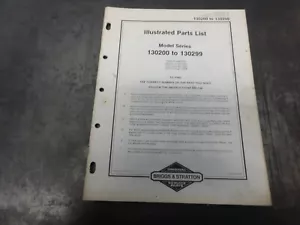 Briggs & Stratton 130200 to 130299 Engine Illustrated Parts List Manual 1982 - Picture 1 of 4