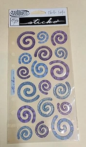 Swirls Stickers Brand New in Package Unopened sticko vellum scrapbook photo safe - Picture 1 of 3