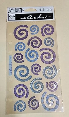 Pegatinas remolinos nuevas en paquete sin abrir sticko vitela álbum de recortes foto seguro Foto 1 de 3