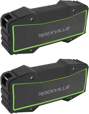 Altavoces portátiles Bluetooth Rockville (2) Rock Everywhere sonido estéreo inalámbrico Foto 1 de 4