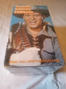 CLASSIC SINGING COWBOYS 4 Set featuring Roy Rogers - VHS SEALED - Picture 1 of 6
