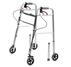 Gehbock Gehgestell mit Rollen Bremsen faltbar Gehwagen Gehhilfe Senioren Antar - Bild 1 von 3