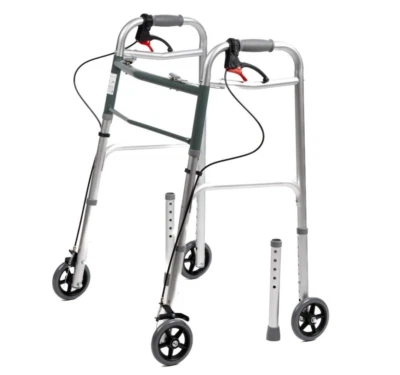 Gehbock Gehgestell mit Rollen Bremsen faltbar Gehwagen Gehhilfe Senioren Antar - Bild 1 von 3