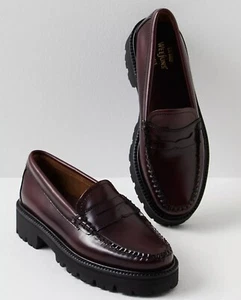G H BASS Whitney Super Lug Size Us 9 Uk 6 Loafers - Picture 1 of 6