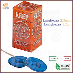 Treccia dissaldante di rame garza x per dissaldare calza trecciola 2,5mm 1,5mt - Imagen 1 de 1