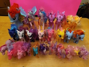 My Little Pony Lot of 26 Unicorns & Ponies Hasbro Mini's, Brushables & More - Picture 1 of 12