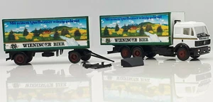 Herpa / Albedo Mercedes SK Koffer-Hängerzug Wieninger Bier in OVP #AK10 (22-001) - Bild 1 von 3