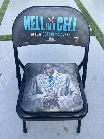 RARE! WWE HELL IN A CELL Folding Chair 2013 American Nightmare A-Truth Cover