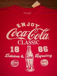 Vintage Style 1986 COCA-COLA Coke Soda T-Shirt BIG & TALL 4XL 4XB NEW w/ TAG - Picture 1 of 4