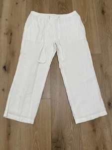 INC Linen Pants Womens Size 10 White - Picture 1 of 6