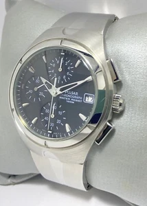 PULSAR WIRED,CHRONO,DATE,BLACK DIAL,WR100M,NEW OLD STOCK,FREE SHIPPING. - Picture 1 of 19