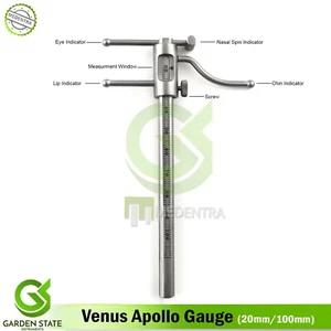 Dental Gauge Prosthodontics Venus Apollo Ruler V.D.O Siliding Gauges - Picture 1 of 3