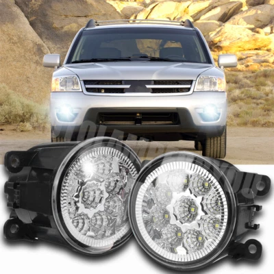 PAR de faros antiniebla LED para parachoques delantero para Mitsubishi 2006-2011 Eclipse/Endeavor Foto 1 de 4