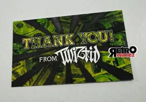 Twiztid - Thank You Card Concert Small DS Flyer 2.75x4.75” Majik Ninja Ent MNE - Picture 1 of 2